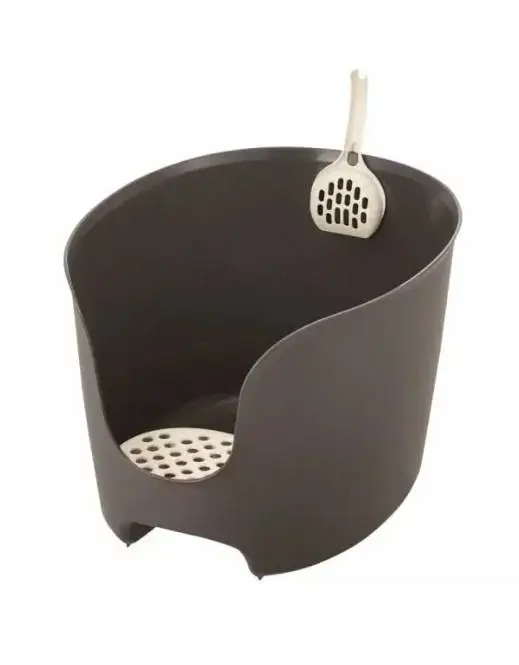 Richell  高背貓廁所 - 啡色 (8kg 或以下 適合幼貓)